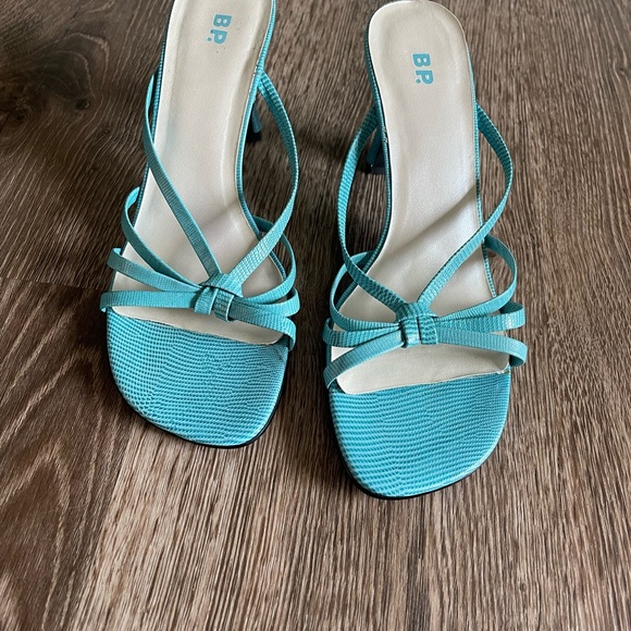 bp Women's Strappy Turquoise Sandals - Picture 2 of 7